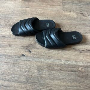 Eileen Fisher Black Minimalist Sandals